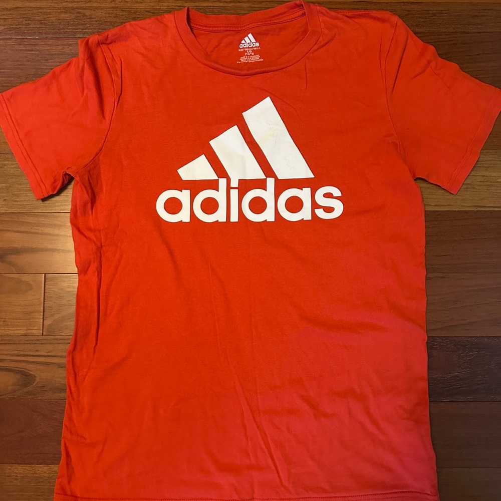 adidas Red Short Sleeve Tee